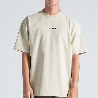 Camiseta Volcom Comfort Signature WT26 Masculina Bege