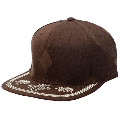 Boné MCD Aba Reta Blazon Fitão 1.10 Flexfit Marrom