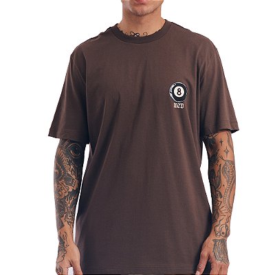 Camiseta MCD Costas Bola 8 SM27 Masculina Marrom