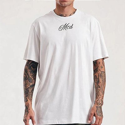 Camiseta MCD Costas Rosa Espinhos SM27 Masculina Branco