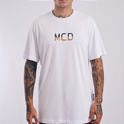 Camiseta MCD MCD Dourado SM27 Masculina Branco
