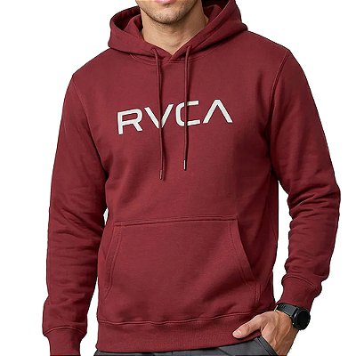 Moletom RVCA Canguru Big RVCA 310G WT26 Masculino Vinho