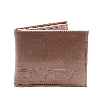 Carteira RVCA Cut Bifold 2 WT25 Marrom Claro