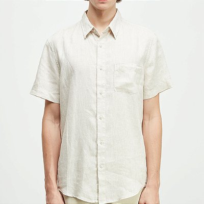 Camisa Osklen Classic Linen Masculina Natural