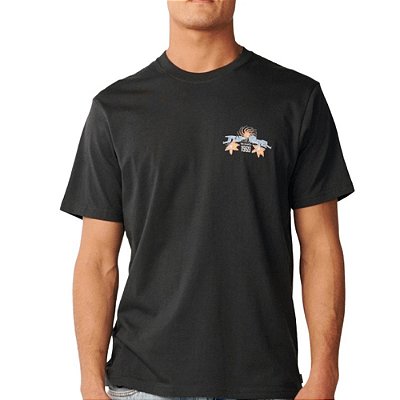 Camiseta Rip Curl Hazed And Tubed SM27 Masculina Preto