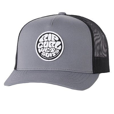 Boné Rip Curl Aba Curva Wetsuit Icon Trucker SM27 Black/Grey