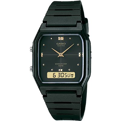 Relógio Casio Standard AW-48HE-1AVDF-SC Preto