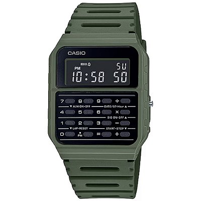 Relógio Casio Vintage CA-53WF-3BDF-SC Verde Escuro