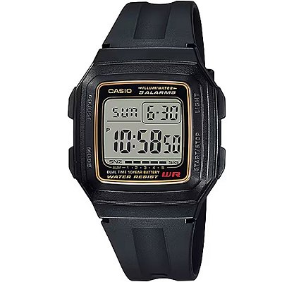 Relógio Casio Standard F-201WA-9ADF-SC Preto