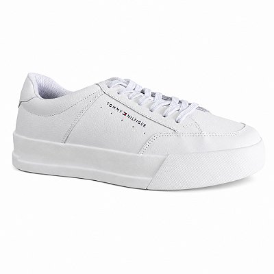 Tênis Tommy Hilfiger TH Court Mix Masculino White