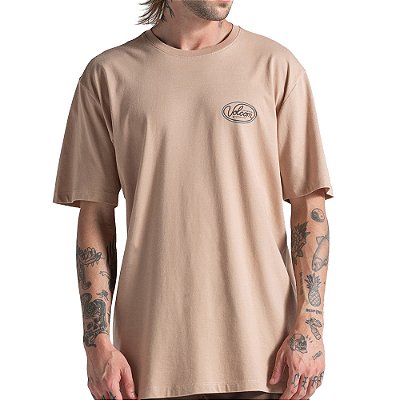Camiseta Volcom Clean Sweep WT26 Masculina Bege