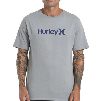 Camiseta Hurley O&O Solid SM27 Masculina Cinza