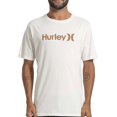 Camiseta Hurley O&O Solid SM27 Masculina Off White