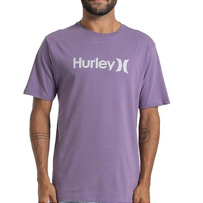 Camiseta Hurley O&O Solid SM27 Masculina Roxo
