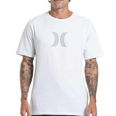 Camiseta Hurley Icon Oversize SM27 Masculina Branco