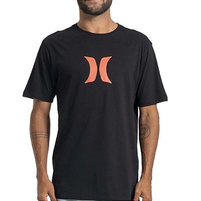 Camiseta Hurley Icon Oversize SM27 Masculina Preto