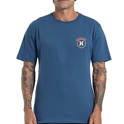 Camiseta Hurley Panther SM27 Masculina Marinho