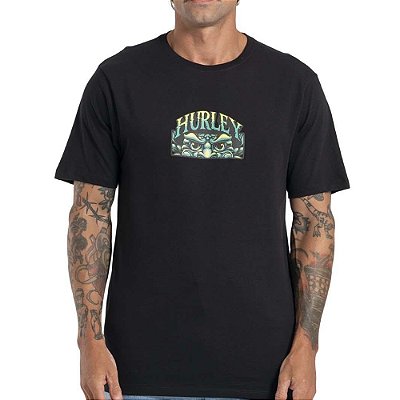 Camiseta Hurley Monster Plate SM27 Masculina Preto