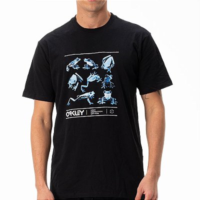 Camiseta Oakley Biolumia Frog SS SM27 Masculina Blackout