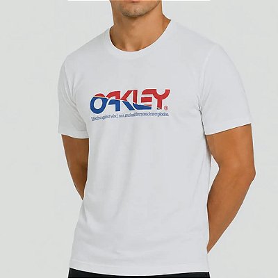 Camiseta Oakley B1B Thunder SS SM27 Masculina Branco