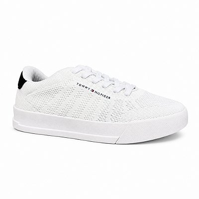 Tênis Tommy Hilfiger TH Court Knit Masculino White