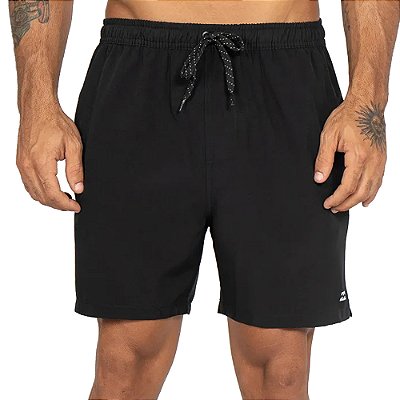 Bermuda Billabong All Day Layback 17 SM27 Masculina Preto