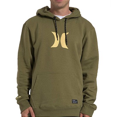 Moletom Hurley Canguru Icon WT26 Masculino Militar