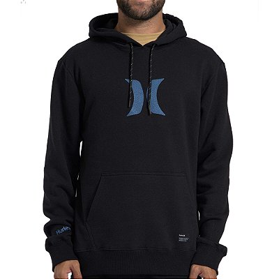 Moletom Hurley Canguru Icon Over WT26 Masculino Preto