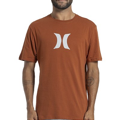 Camiseta Hurley Icon SM27 Masculina Marrom