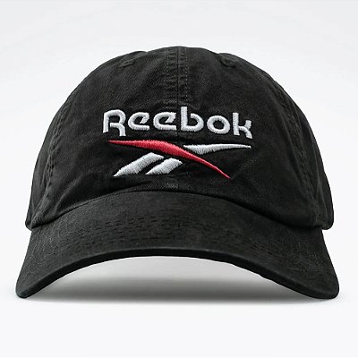 Boné Reebok Lockup Estonado Unissex Preto