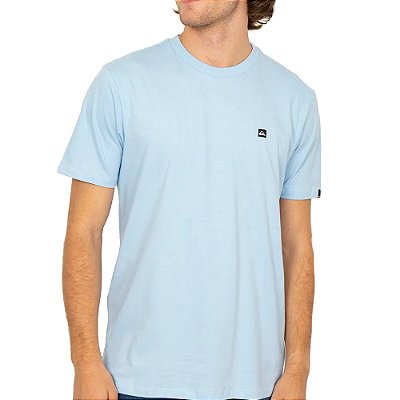 Camiseta Quiksilver Transfer Square SM27 Azul Claro