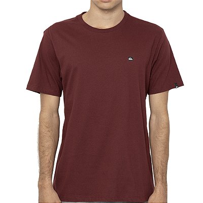 Camiseta Quiksilver Transfer Square SM27 Masculina Vinho