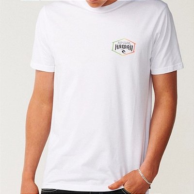 Camiseta Rip Curl Aloha State Lockup SM27 Masculina Branco