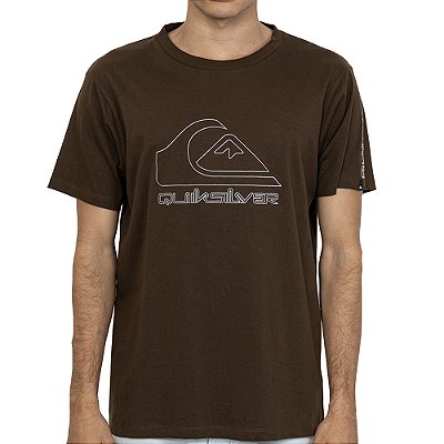 Camiseta Quiksilver New Tour SM27 Masculina Marrom