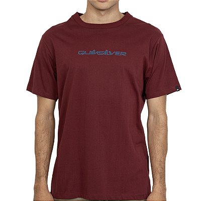 Camiseta Quiksilver Omni Font Plus Size SM27 Vinho