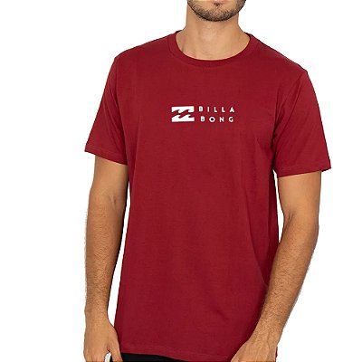 Camiseta Billabong United Plus Size SM27 Masculina Vinho