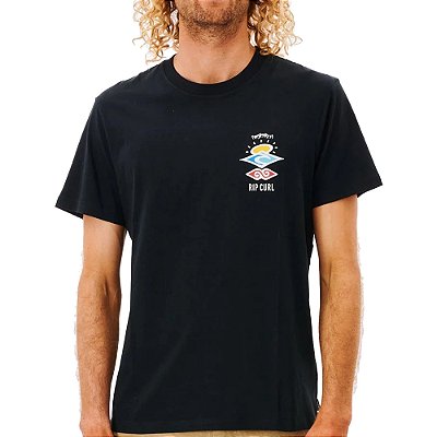 Camiseta Rip Curl Search Icon SM27 Masculina Black