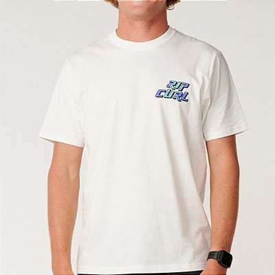 Camiseta Rip Curl Burner SM27 Masculina Bone