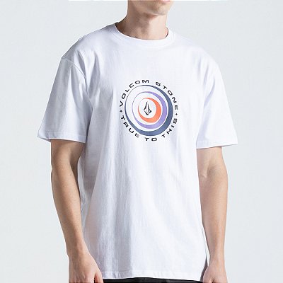 Camiseta Volcom Enterprises SM27 Masculina Branco
