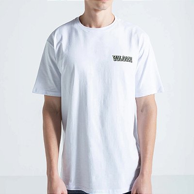 Camiseta Volcom Round About SM27 Masculina Branco