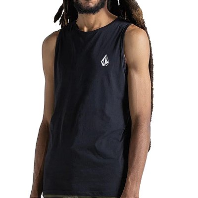 Regata Volcom Iconic SM27 Masculina Preto