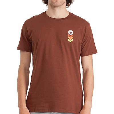 Camiseta Hang Loose Oats SM27 Masculina Marrom