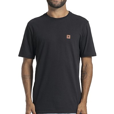 Camiseta Hurley Mini Icon Oversize SM27 Masculina Preto