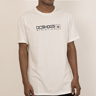 Camiseta DC Shoes Athletics SM27 Masculina Snow White