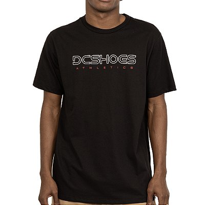 Camiseta DC Shoes Athletics Outline SM27 Masculina Preto