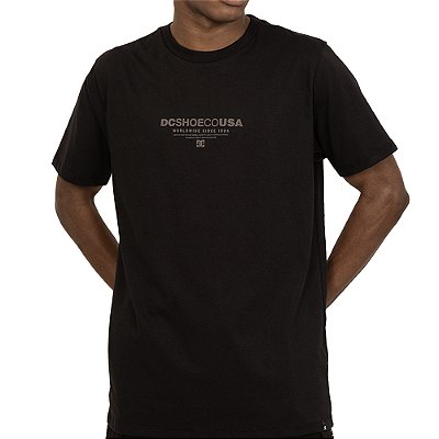 Camiseta DC Shoes Heritage Font SM27 Masculina Preto