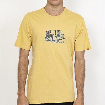 Camiseta Quiksilver Rinse SM27 Masculina Amarelo
