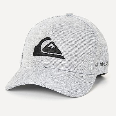 Boné Quiksilver Aba Curva Decadaes Heather SM27 Cinza Mescla