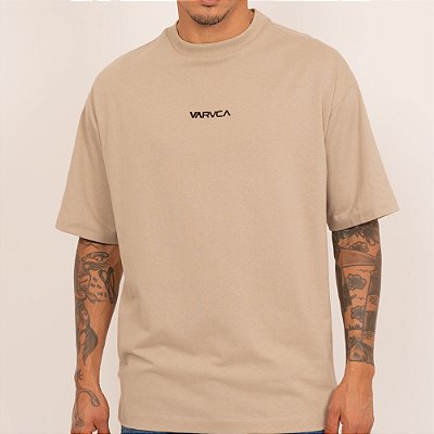 Camiseta RVCA Intro 1X SM27 Masculina Areia