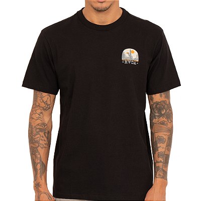 Camiseta RVCA Saguaro SM27 Masculina Preto